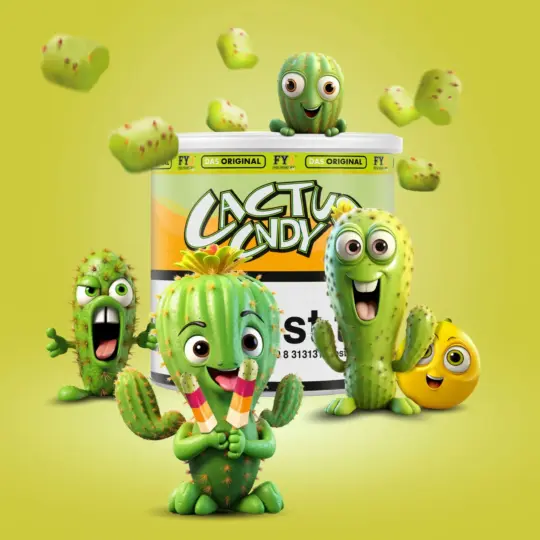 Hookain Tobacco Cactus Candy Dry Base 70 гр. Тютюн за наргиле + 130гр. Глицерин - Image 1