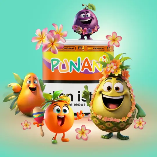 Hookain Tobacco Punani Dry Base 70 гр. Тютюн за наргиле + 130гр. Глицерин - Image 1